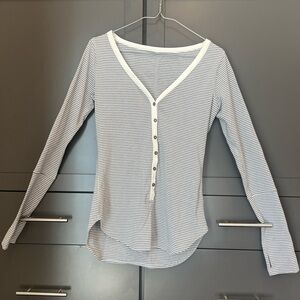 Lululemon LS striped Henley